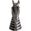 Beliani Dekoratyvinė figūrėlė Zebra ZAGORA metalinė juoda/sidabrinė