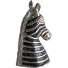 Beliani Dekoratyvinė figūrėlė Zebra ZAGORA metalinė juoda/sidabrinė