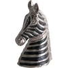 Beliani Dekoratyvinė figūrėlė Zebra ZAGORA metalinė juoda/sidabrinė