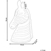 Beliani Dekoratyvinė figūrėlė Zebra ZAGORA metalinė juoda/sidabrinė