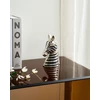 Beliani Dekoratyvinė figūrėlė Zebra ZAGORA metalinė juoda/sidabrinė