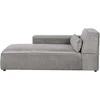Beliani Dešininė šezlongo sofa HELLNAR, pilka