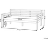 Beliani Dienos lova THEZA 90 x 200 cm balta