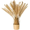 Beliani Dirbtinis augalas ARECA PALM TREE 70 cm auksinės spalvos