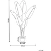 Beliani Dirbtinis augalas BANANA TREE 123 cm auksinis