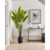 Beliani Dirbtinis augalas BANANA TREE 187 cm žalias