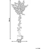 Beliani Dirbtinis augalas BOUGAINILLEA TREE 180 cm rožinis
