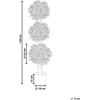 Beliani Dirbtinis augalas BUXUS BALL TREE 120 cm Žalias