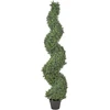 Beliani Dirbtinis augalas BUXUS SPIRAL TREE 158 cm žalias