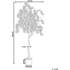 Beliani Dirbtinis augalas CHERRY TREE 190 cm rožinis