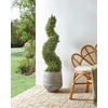 Beliani Dirbtinis augalas CYPRESS SPIRAL TREE 126 cm žalias