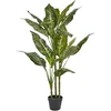 Beliani Dirbtinis augalas DIEFFENBACHIA 110 cm žalias