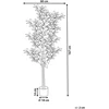 Beliani Dirbtinis augalas FICUS 167 cm žalias