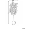Beliani Dirbtinis augalas GINKGO TREE 150 cm žalias