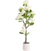 Beliani Dirbtinis augalas HORTENSIUM 120 cm, baltas