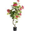 Beliani Dirbtinis augalas HORTENSIUM 120 cm raudonas