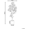 Beliani Dirbtinis augalas HORTENSIUM 120 cm, baltas