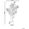 Beliani Dirbtinis augalas HORTENSIUM 120 cm raudonas
