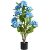 Beliani Dirbtinis augalas HORTENSIUM 90 cm mėlynas