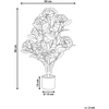 Beliani Dirbtinis augalas HORTENSIUM 90 cm rožinis