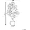 Beliani Dirbtinis augalas HORTENSIUM 90 cm mėlynas