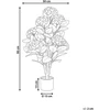 Beliani Dirbtinis augalas HORTENSIUM 90 cm baltas