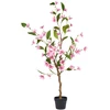 Beliani Dirbtinis augalas MAGNOLIA TREE 128 cm žalias