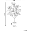 Beliani Dirbtinis augalas MAGNOLIA TREE 90 cm raudonas