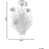 Beliani Dirbtinis augalas ONION GRASS 120 cm baltas