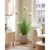 Beliani Dirbtinis augalas ONION GRASS 120 cm baltas
