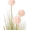 Beliani Dirbtinis augalas SNOWBALL BUSH 120 cm rožinis