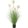 Beliani Dirbtinis augalas SNOWBALL BUSH, 120 cm, baltas