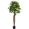Beliani Dirbtinis augalas UMBRELLA TREE 175 cm Žalias