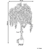 Beliani Dirbtinis augalas WISTERIA TREE 150 cm Žalias
