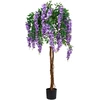 Beliani Dirbtinis augalas WISTERIA TREE 150 cm Žalias