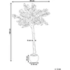 Beliani Dirbtinis medis CHERRY TREE 180 cm baltas