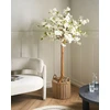 Beliani Dirbtinis medis CHERRY TREE 180 cm baltas