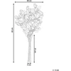 Beliani Dirbtinių gėlių puokštė BOIRO 65 cm Raudona