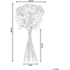 Beliani Dirbtinių gėlių puokštė MAFRA 60 cm raudona