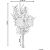 Beliani Dirbtinių gėlių puokštė PARREIRA 67 cm Balta