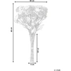 Beliani Dirbtinių gėlių puokštė SILVEIRA 60 cm rausva