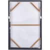 Beliani Drobė STATTE Abstraktaus dizaino 63 x 93 cm juoda