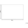 Beliani Durų kilimėlis ANGONO natūralios spalvos 60 x 90 cm iš kokoso pluošto