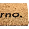 Beliani Durų kilimėlis LABO natūralus 60 x 90 cm su užrašu iš kokoso pluošto