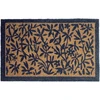 Beliani Durų kilimėlis NUNIVAK natūralios spalvos 50 x 80 cm lapų rašto kokoso pluošto