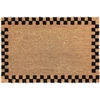 Beliani Durų kilimėlis SAGADA smėlio / juodos spalvos 60 x 90 cm kokoso pluoštas