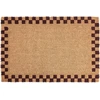 Beliani Durų kilimėlis SAGADA smėlio / rudos spalvos 60 x 90 cm kokoso pluoštas