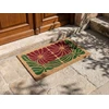 Beliani Durų kilimėlis TANALIAN spalvingas 40 x 60 cm Gėlės Kokoso pluoštas