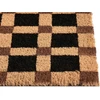 Beliani Durų kilimėlis VILLASIS smėlio/juodos spalvos 60 x 90 cm kokoso pluoštas