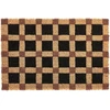 Beliani Durų kilimėlis VILLASIS smėlio/juodos spalvos 60 x 90 cm kokoso pluoštas